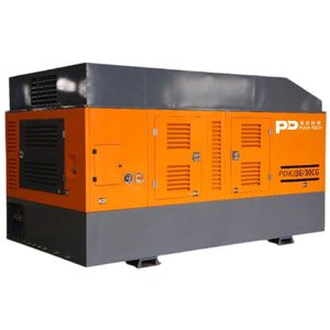 36m³ /Min 30bar (1274CFM) Industrial Screw Air Compressor Stationary Diesel Power for Mining/Quarry Heavy-Duty Fixed Installation