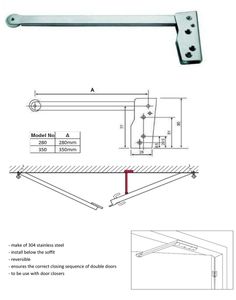 Durable Stainless Steel Door Coordinator for Metal Doors