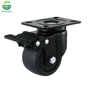 Silent Heavy Duty Industrial Swivel Casters with Brake Locking PA+PP Wheels for Carts and Equipment
