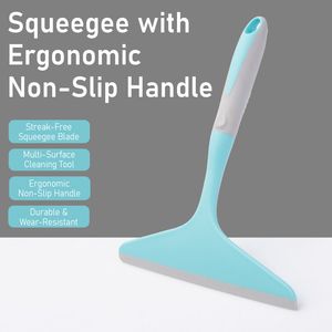 Hot Selling Plastic and TPR Handle Cleaning Tool Window Wiper Squeegee Durable Comfortable Grip Rubber Handle Window Squeegee