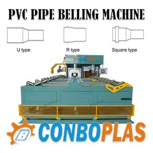 Full Automatic Double out Plastic PVC Conduit Pipe Belling Socketing Machine