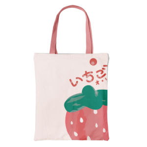 40*35*10cm Custom Printed Logo Tote Bag Canvas Cloth Blank Folding Shopping Bag
