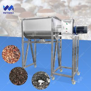 High Quality Horizontal Stainless Steel Twin Ribbon Blender Mixer Blend Soil Stucco Ingredient Powder Mixing Machine