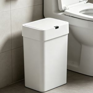 Smart Plastic Office Fingerprint-Proof Waste Bin for Bathroom Sanitary
