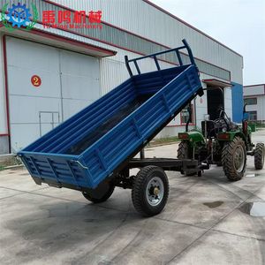 a 3-Ton Single Axle Trailer with a Capacity of Over 30HP Used for Agricultural Grain Transportation and a 7cx-3 Grain Transport Vehicle