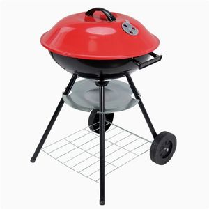Charcoal and Gas BBQ Grill Combo Outdoor Stainless Steel Foldable Multi-Functional