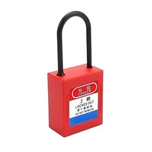 High Security Durable Dustproof Nylon Long Shackles Safety Loto Padlock Station