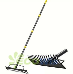 Metal Head Lawn Garden Rake Tool