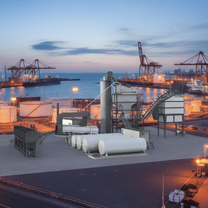 Lb Asphalt Mixing Plant with Side-Mounted Storage Bin