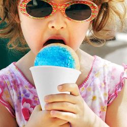 Disposable Paper Snow Cone Cup Biodegradable Ice Cream Cone Cup