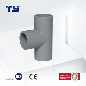 Tee Popular Registered Certification CPVC (PVC) Plastic Pipe Fittings Sch80 Standard