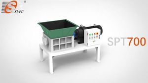 Metal Crusher Paper Wood Plastic Machine Spt700 Single Shaft Shredder