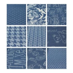 Print Custom Printed Denim Fabric by The Yard Jacquard Heavy Denim Fabric