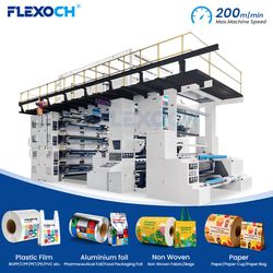 Servo Motor Stack Flexo Printing Machine for Film