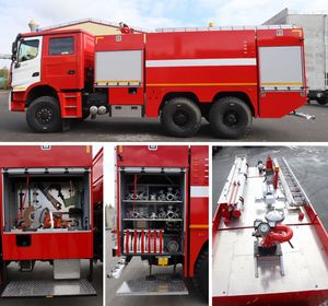 North Benz 3043 6X6 New Water Foam Fire Truck 2024 New Model