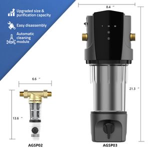 Whole-House Pre-Filter Water Purifier System 40 Nanometer Filtration 10t/H Water Treatment