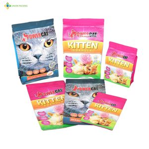 Custom Printed Pet Food Bag with Resealable Zipper