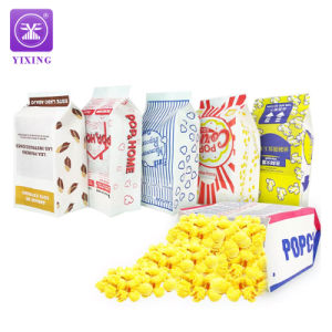 Factory Supply Disposable Microwave Popcorn Packaging Paper Bags / Custom Logo Print Microwave Popcorn Bag