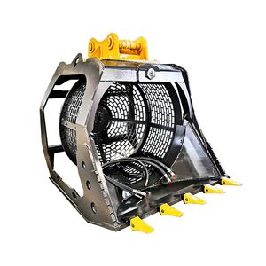 High Quality Excavator Rotating Screening Bucket for Soil and Rock Sorting