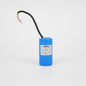 Blue Electrolytic Capacitor Starting Capacitors 50UF 250VAC Fork for AC Motors