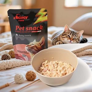 Cat Wet Food Pouch Ready to Ship Various Flavors Pouches Wet Food Cats Mousse Texture Wet Food for Cat Pouch