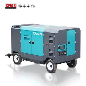 Portable 750cfm 21bar Dubai Diesel Air Compressor High Pressure