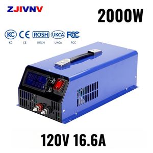2000W 120V 16.6A Programmable Industrial Charger Adjustable Output for Large Lithium Energy Station Lead Acid LiFePO4 Storage Battery Power Supply