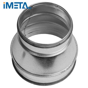 Ventilation System HVAC Galvanized Steel Ducting Connector Reducer