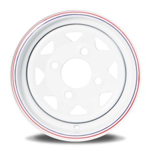 10 Inch Best White Painted Rim 8 Spoke 4-4.0 Trailer Steel Wheel