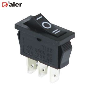 Mini Black Spdt on off on 3 Pins Kcd1-16-103 Rocker Switch