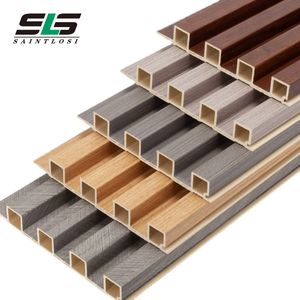Commercial Cheap Indoor Easy to Assemble Solid Color WPC 3D Acoustic Panel