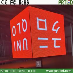 P2.5 Indoor 3D Cube LED Screen Rubik LED Video Display Wall with 4 or 5 Faces
