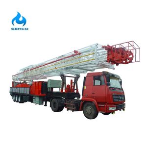 Zj20 Truck Mounted Workover Rig Substructure Trailer Rig Sj 350HP
