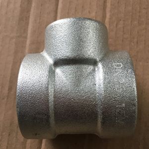 150lb Stainless Steel Pipe Fitting Reduce Tee Banded with Thread End