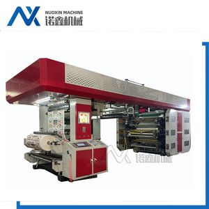 6 Color Ci Type Plastic Film Flexographic Printing Press Machine