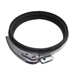 Industrial Galvanized and Zinc Plated Quick Release Hose and Pipe Clamp for Air Ducts, Ventilation, Dust Collection, and Modular Ducting Systems