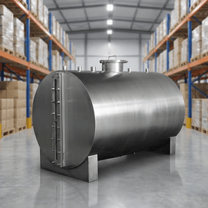 300L Round Stainless Steel Storage Drum - Customizable