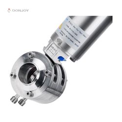 Food Grade Manual Mixing Proof Double Seat Butterfly Valve