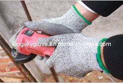 PU Coated Cut Resistance Anti-Cut Level 5 Industrial Safety Work Glove