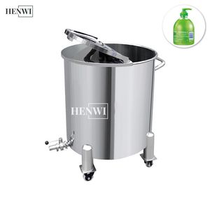 Henwi Movable 500 Liter Milk Vegetable Edible Cooking Olive Oil Cosmetic Perfume Liquid Water Price of Stainless Steel Storage Tanks