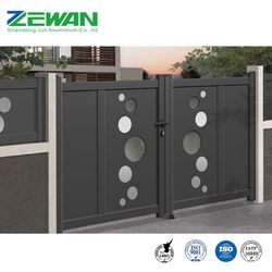 Aluminium Gate Courtyard Gate 6063 T5 Aluminum Alloy Powder Coating Gates for House Door