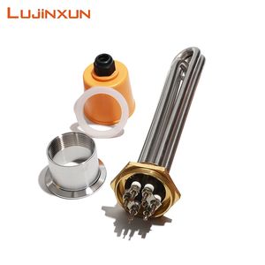 Water Heating Element 220V 380V Stainless Steel Ten Resistance 3kw 6kw 9kw Heater Spare Parts