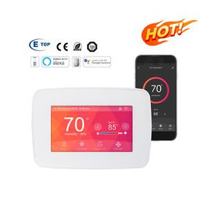 WiFi Touch Screen Wall Thermostat Heat Pump Air to Water Controller Programmable Room Thermostat