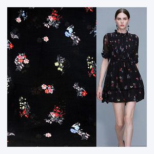 Soft Hand Feel Polyester Chiffon Print Fabric for Women Dress