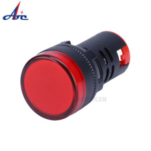 Indicator Light 22mm Flat Head Industrial Machine Mini Plastic Hosing Signal Light with LED Panel Light