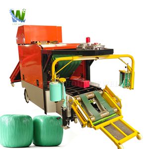 Farm Use Corn Silage Packing Machine Hay Baler Dual-Wrapping Machine