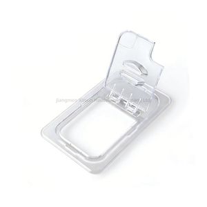 Clear Polycarbonate (PC) Gastronorm Pan with Flip Lid for Easy Access