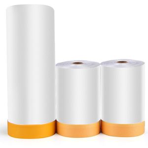Wholesale Pre-Taped Masking Film Automotive Covering Spray Paint Protection Film