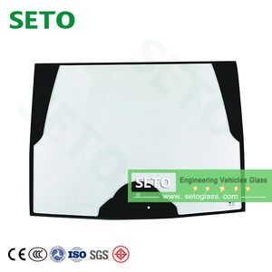 Excavator Windscreen/Portal Crane Lamianted Glass/Windshield Glass for Wheel Loader
