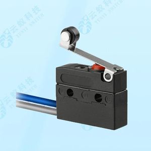 Durable 19.8mm Waterproof Microswitch with Lead and Mounting Holes for Electronics